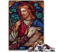 Puzzles 1000 pièces pour Adolescents, Cadeaux Jésus coloré pour Les 14 Ans et Plus, Jouets Anti-Stress, Cadeau de Noël ou d'anniversaire, 50x75cm