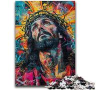 Puzzles 1000 pièces pour Adolescents, Cadeaux Jésus Graffiti, Aide Le Cerveau à exercer, Jouets addictifs pour cultiver la Patience, Collection d'artistes, Beaux-Arts 50x75cm