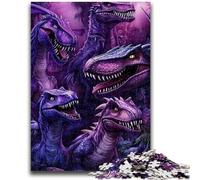 Puzzles 1000 pièces pour Adolescents, Cadeaux, Jeu éducatif, Dinosaure, Jouet, décoration Murale, Cadeaux Uniques pour Anniversaire et Noël, 50x75cm
