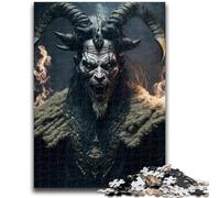 Puzzles 1000 pièces pour Adolescents, Cadeaux, Jeux éducatifs, Jeux de détente, chèvre, Diable, pour Anniversaires et Noël, à partir de 14 Ans, 26x38cm