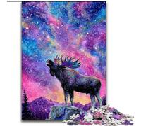Puzzles 1000 pièces pour Adolescents, Cadeaux Jungle Moose, Jouet éducatif et décompressant, idéal comme Cadeau pour Toute la Famille (Taille 50x75cm)