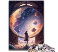 Puzzles 1000 pièces pour Adolescents, Cadeaux La Porte de l'inconnu, Jouet éducatif et éducatif, idéal comme Cadeau pour Toute la Famille, 50x75cm