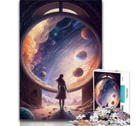 Puzzles 1000 pièces pour Adolescents Cadeaux La Porte de l'inconnu Puzzles pour Adultes Jouets éducatifs Jeux familiaux Anniversaires et Cadeaux Uniques 75x50cm