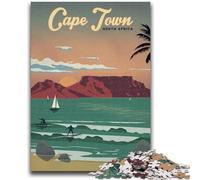 Puzzles 1000 pièces pour Adolescents, Cadeaux Le Cap pour Les 14 Ans et Plus, Jeu de Quiz, activités Amusantes à la Maison, Cadeau d'anniversaire, Cadeaux de Voyage (Taille 50x70cm)