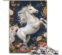 Puzzles 1000 pièces pour Adolescents, Cadeaux Licorne Blanche, activité familiale, décoration d'intérieur Unique et Cadeaux pour Les 14 Ans et Plus (Taille 50x75cm)