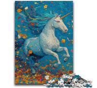 Puzzles 1000 pièces pour Adolescents Cadeaux Licorne mystérieuse Difficile Cadeaux pour Les Amis et la Famille Convient pour Et 14 26x38cm