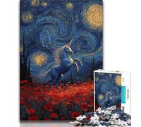 Puzzles 1000 pièces pour Adolescents, Cadeaux Licorne mystérieuse, Puzzle 1000 pièces, Anniversaire Unique et Cadeaux pour Les Enfants de 14 Ans et Plus (Taille 75x50cm)