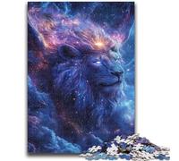 Puzzles 1000 pièces pour Adolescents Cadeaux Lion Cosmique Aidez Le Cerveau à exercer des Jouets addictifs pour cultiver la Patience Une œuvre d'art 26x38cm