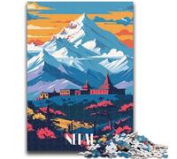 Puzzles 1000 pièces pour Adolescents, Cadeaux Majesté himalayenne pour Les 14 Ans et Plus, Jeu de Quiz, activités Amusantes à la Maison, Cadeau d'anniversaire, Cadeaux de Voyage (Taille 50x70cm)