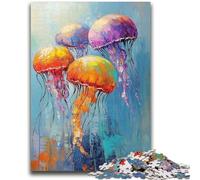 Puzzles 1000 pièces pour Adolescents, Cadeaux, méduses, Peinture à l'huile, Jeux éducatifs, décoration d'intérieur, Cadeau d'anniversaire, Cadeaux pour Les 14 Ans et Plus, 50x75cm