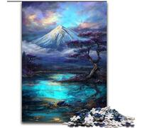 Puzzles 1000 pièces pour Adolescents, Cadeaux Mont Fuji, Japon, Jouet éducatif et décompressant, Cadeau d'anniversaire, décoration Murale (Taille 50x75cm)