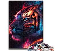 Puzzles 1000 pièces pour Adolescents Cadeaux Mystic Tiger Aide Le Cerveau à exercer des Jouets addictifs pour cultiver la Patience Une œuvre d'art 50x75cm