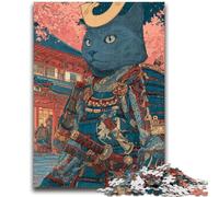 Puzzles 1000 pièces pour Adolescents, Cadeaux Ninja Cat, Difficiles à compléter, mais Amusants et Humoristiques, Cadeaux d'anniversaire et Cadeaux Uniques 26x38cm