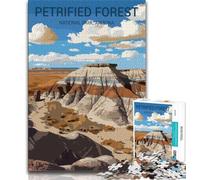 Puzzles 1000 pièces pour Adolescents, Cadeaux, Parc National de la forêt pétrifiée, Aide Le Cerveau à exercer, Jouets addictifs pour cultiver la Patience et améliorer la mémoire (38x26cm)