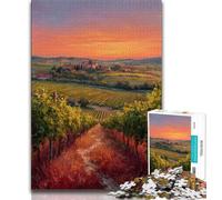 Puzzles 1000 pièces pour Adolescents, Cadeaux, Paysage de Montagne, Peinture à l'huile, 1000 pièces pour Adolescents, Anti-Stress, séjour, Tue Le Temps, Interaction Parent-Enfant (Taille 38x26cm)
