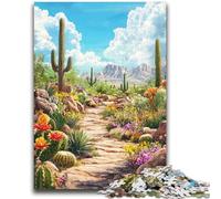 Puzzles 1000 pièces pour Adolescents, Cadeaux, Paysage végétal du désert, Jeu éducatif, Jouet de défi, décoration Murale, Cadeaux d'anniversaire et de Noël Uniques, 38x26cm