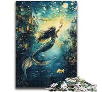 Puzzles 1000 pièces pour Adolescents, Cadeaux, Poissons sous-Marins, Jouets éducatifs, Anti-Stress, Interaction Parent-Enfant, pour Les 14 Ans et Plus, 26x38cm