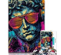 Puzzles 1000 pièces pour Adolescents, Cadeaux Pop-Art, Statue de David de Michel-Ange, Jeu Familial Anti-Stress, défi Difficile, adapté aux Couples (75x50cm)