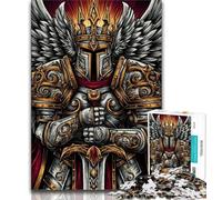 Puzzles 1000 pièces pour Adolescents, Cadeaux pour Adolescents, Puzzles Guerriers, Jouets de Divertissement Familial avec Affiche et fiche de Questions-réponses Assorties (Taille 75x50cm)