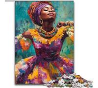 Puzzles 1000 pièces pour Adolescents, Cadeaux pour Femmes africaines, Jouets éducatifs, Jeux Anti-Stress, Interaction Parent-Enfant (Taille 50x75cm)