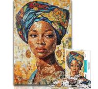 Puzzles 1000 pièces pour Adolescents, Cadeaux pour Femmes africaines, Puzzle 1000 pièces, Jeux Amusants en Famille, idéal comme Cadeau pour Toute la Famille (Taille 38x26cm)