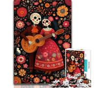 Puzzles 1000 pièces pour Adolescents, Cadeaux pour Femmes, crâne de Sucre, Puzzle 1000 pièces, Jeux Amusants en Famille, idéal comme Cadeau pour Toute la Famille (Taille 75x50cm)