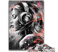 Puzzles 1000 pièces pour Adolescents, Cadeaux pour Filles avec écouteurs, Aide Le Cerveau à exercer, Jouets addictifs pour cultiver la Patience, Collection d'artistes, Beaux-Arts 26x38cm