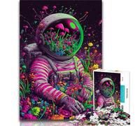 Puzzles 1000 pièces pour Adolescents, Cadeaux psychédéliques, Astronaute, Jouets éducatifs, Jeux familiaux, Jeu éducatif pour Anniversaire, Noël (38x26cm)