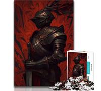 Puzzles 1000 pièces pour Adolescents, Cadeaux, Puissant Chevalier médiéval, Difficile à réaliser, mais Amusant et Humoristique, Cadeau d'anniversaire, Cadeaux, Art Mural 75x50cm