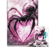 Puzzles 1000 pièces pour Adolescents, Cadeaux, Puzzle Adulte, araignée Rose, Jeux éducatifs familiaux, décoration d'intérieur, Cadeau (Taille 75x50cm)