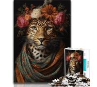 Puzzles 1000 pièces pour Adolescents, Cadeaux, Puzzle Adulte léopard, Jeux éducatifs familiaux, décoration d'intérieur, Cadeau (Taille 75x50cm)