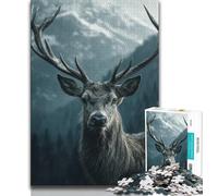 Puzzles 1000 pièces pour Adolescents, Cadeaux, Puzzles Animaux et Cerfs, Jouets de Jeu, Chaque pièce est Unique - Jeu Familial Stimulant et Amusant (Taille 38x26cm)