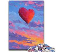Puzzles 1000 pièces pour Adolescents, Cadeaux, Puzzles d'amour en montgolfière pour Adolescents, Jeux éducatifs, Jouets à Faire soi-même, Superbes Cadeaux et Jouets (38x26cm)