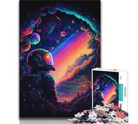 Puzzles 1000 pièces pour Adolescents, Cadeaux, Puzzles Le Dernier Astronaute, Jouets de Jeu, Chaque pièce est Unique - Jeu Familial Stimulant et Amusant (Taille 75x50cm)