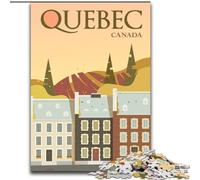 Puzzles 1000 pièces pour Adolescents, Cadeaux Québec, activité familiale pour renforcer l'amour Entre Couples, pour Les 14 Ans et Plus, 50x75cm