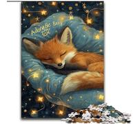 Puzzles 1000 pièces pour Adolescents, Cadeaux, Renard endormi, Aide Le Cerveau à exercer, Jouets addictifs pour cultiver la Patience, décoration Parfaite (Taille 26x38cm)
