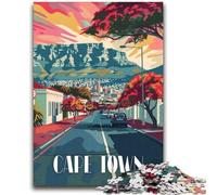 Puzzles 1000 pièces pour Adolescents, Cadeaux, Rues animées du Cap, Anti-Stress, défi Difficile, renforce l'amour Entre Les Couples (Taille 38x52cm)