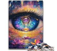 Puzzles 1000 pièces pour Adolescents, Cadeaux Sablier dans Les Yeux, Puzzle éducatif, idéal comme Cadeau pour Toute la Famille (26x38cm)