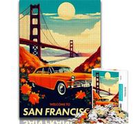 Puzzles 1000 pièces pour Adolescents, Cadeaux SAN Francisco, Un Cadeau d'anniversaire Difficile à réaliser, Amusant et Humoristique, Cadeaux, décoration Murale (38x26cm)