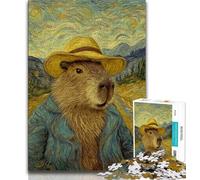 Puzzles 1000 pièces pour Adolescents, Cadeaux, Style Ciel Nocturne, Capybara, 1000 pièces pour Adultes, Jeux éducatifs, décoration d'intérieur, Convient pour la décoration de Bureau (Taille 38x26cm)