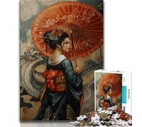 Puzzles 1000 pièces pour Adolescents, Cadeaux Style Japonais Geisha, Jouets éducatifs, Jeux Anti-Stress, Collection d'artistes, Beaux-Arts 38x26cm