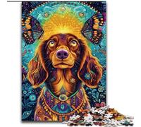 Puzzles 1000 pièces pour Adolescents, Cadeaux Teckel Papillon, Jouet éducatif et décompressant, idéal comme Cadeau pour Toute la Famille (Taille 50x75cm)