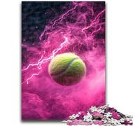 Puzzles 1000 pièces pour Adolescents Cadeaux Tennis Sports Aider Le Cerveau à s'exercer Jouets addictifs pour cultiver la Patience Une œuvre d'art 26x38cm