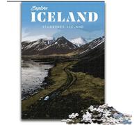 Puzzles 1000 pièces pour Adolescents, Cadeaux, Visite de l'Islande, activité familiale, renforce l'amour Entre Couples, pour Les 14 Ans et Plus, 50x75cm