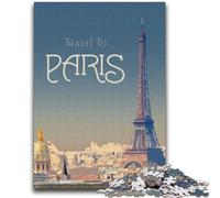 Puzzles 1000 pièces pour Adolescents, Cadeaux, Visite de Paris, Jouet éducatif, idéal comme Cadeau pour Toute la Famille (Taille 38x52cm)