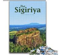 Puzzles 1000 pièces pour Adolescents, Cadeaux, Visite de Sigiriya, Analyse et logique, avec pièces entièrement emboîtables de Formes aléatoires, pour Les Enfants de 14 Ans et Plus, 75x100cm