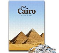 Puzzles 1000 pièces pour Adolescents, Cadeaux, Visite du Caire, Jouet éducatif, idéal comme Cadeau pour Toute la Famille (Taille 38x26cm)