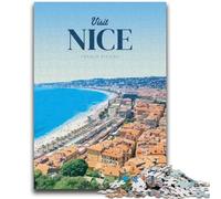 Puzzles 1000 pièces pour Adolescents, Cadeaux, visitez Nice Family Fun pour est idéal comme Cadeau pour Toute la Famille pour et 14 Ans et Plus (Taille 38x26cm)