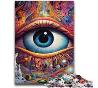 Puzzles 1000 pièces pour Adolescents, Cadeaux, Yeux psychédéliques, Puzzle 1000 pièces, Jeux éducatifs, décoration d'intérieur, Cadeau d'anniversaire, Cadeaux, Art Mural (75x50cm)