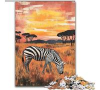 Puzzles 1000 pièces pour Adolescents, Cadeaux Zèbre Africain, Jouets éducatifs, Jeux Anti-Stress, Superbes Cadeaux et Jouets (Taille 50x75cm)